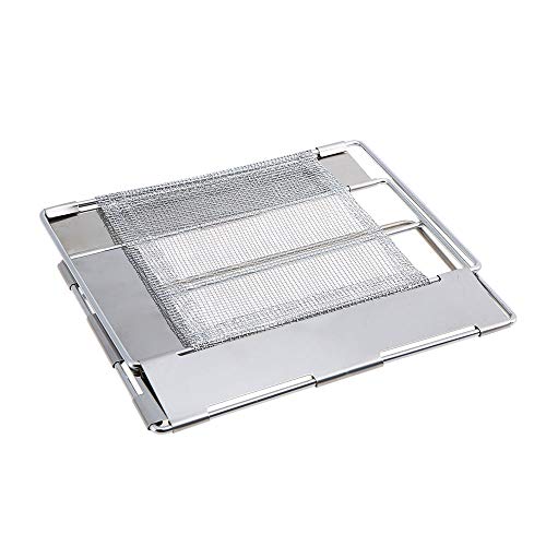 torradeira de acampamento,Torradeira de aço inoxidável dobrável Placa portátil ao ar livre Camping p