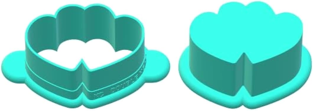 Double Hearts Cake Pop Mold with Cutter and Popper Tool - Includes Resting Tray for Uniform Baking