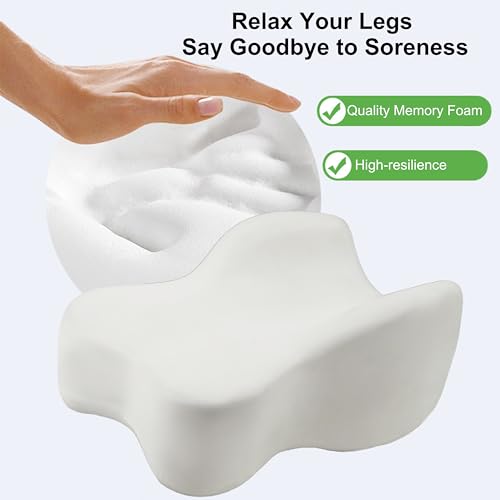 Almofada de alinhamento suave da coluna, almofada de joelho para pessoas que dormem de lado, dor no