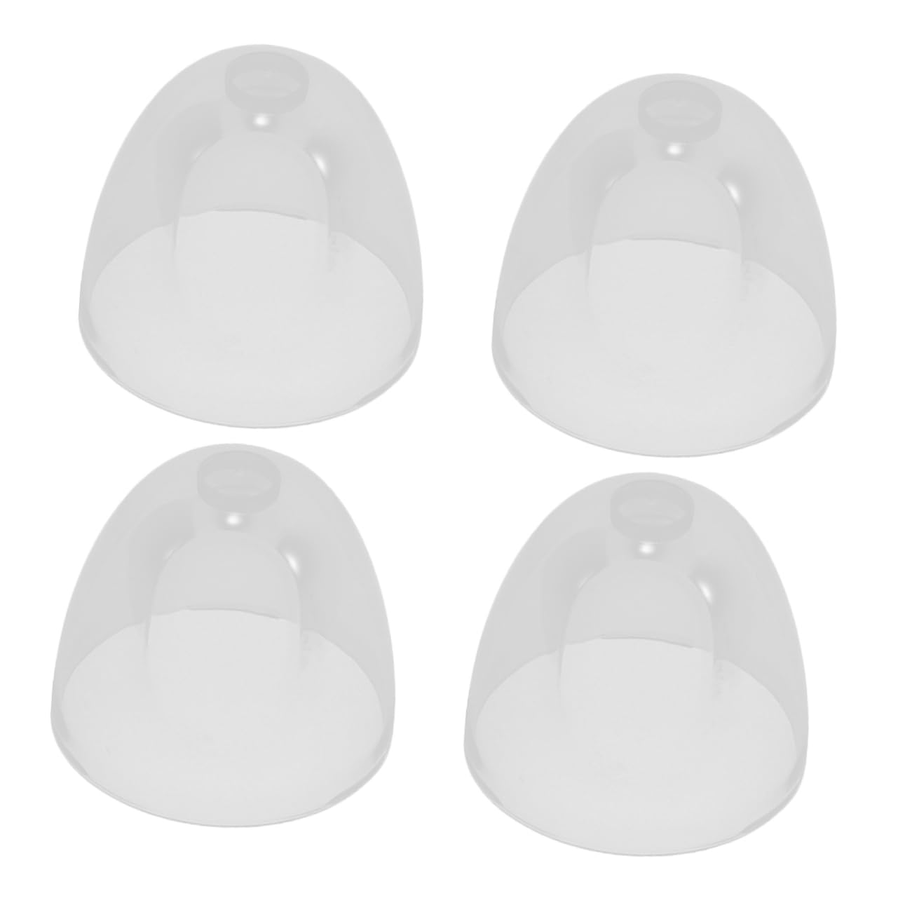 4 Pezzi Tappi di Ricambio per Biberon Collo Largo in Plastico Compatibili Coperchi Facili da Usare per Uso in Cucina