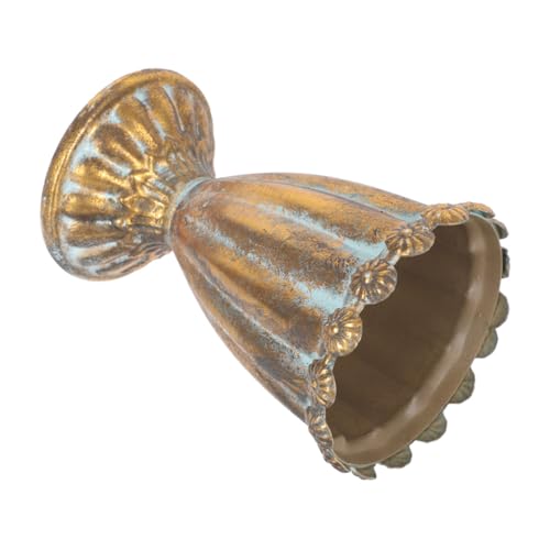 ROMISBABA Große Vintage Eisenvase in Pokalform Dekorativer Blumentopf...