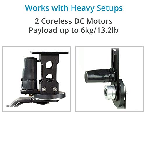 Proaim Junior Motorized 2-Axis Pan Tilt Head W 12V Joystick Control For Dslr Camera Jib Crane. 360° Pan/Tilt Moves, Remote-Precise Control On Moves. Quite Operations, 5Kg/11Lb Payload + Bag (Pt- Jr) #TOP2