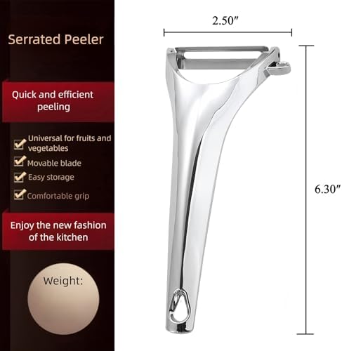 ANMIOU Vegetable Peeler Ergonomic Stainless Steel Handle for Potato Apple — view 8