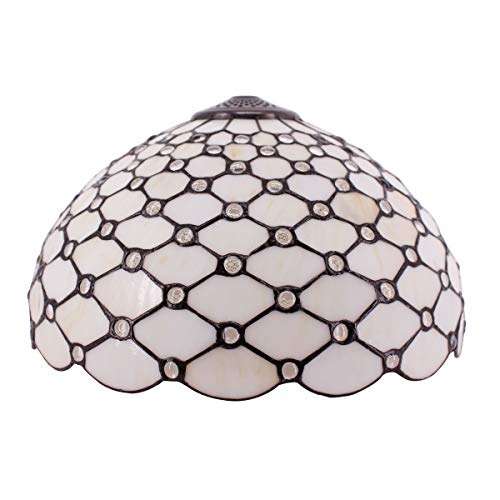 Image of Werfactory Tiffany Lampshade Replacement W16H7Inch Stained Glass Shade Only