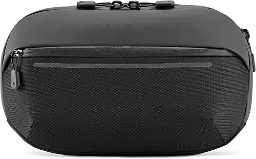 Bolso bandolera premium Gomatic Navigator de 1 litro negro con compartimento para tablet 7