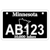 Personalized Black Minnesota ATV/UTV License Plate **Minnesota Department of Natural Resources Compliant* (Without Frame)