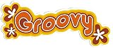 Groovy - Adesivo per paraurti, misura piccola, 5,5 x 2,5 cm