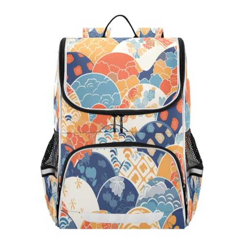 Sac à dos scolaire japonais résistant papier peint classique fin des douleurs de dos