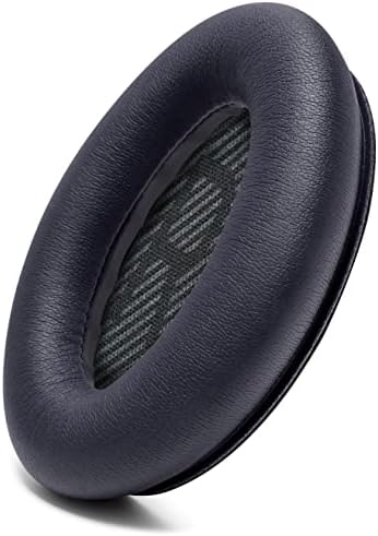 WC Wicked Cushions Upgraded Replacement Ear Pads for Bose QC35 & QC35ii (QuietComfort 35) Headphones & More - Softer Leather, Luxurious Memory Foam, Added Thickness, Extra Durability | (Black)
