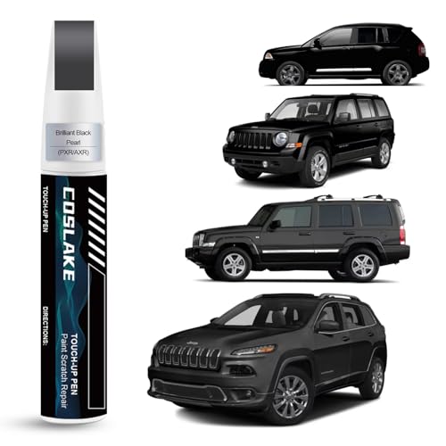 COSLAKE Car Touch Up Paint(Brilliant Black Pearl(PXR/AXR)) for Jeep