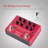 SONICAKE Overdrive, dwukanałowy, 3 tryby - Overdrive/Boost/Dystorsja, kompaktowy efektów do gitary basowej i elektrycznej, czysty obwód analogowy, True Bypass - King of Twins QDS-08