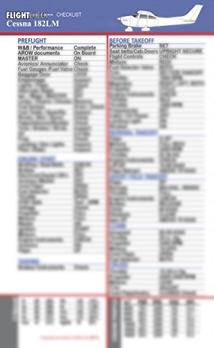FlightCheck Checklist - Cessna 182 LM