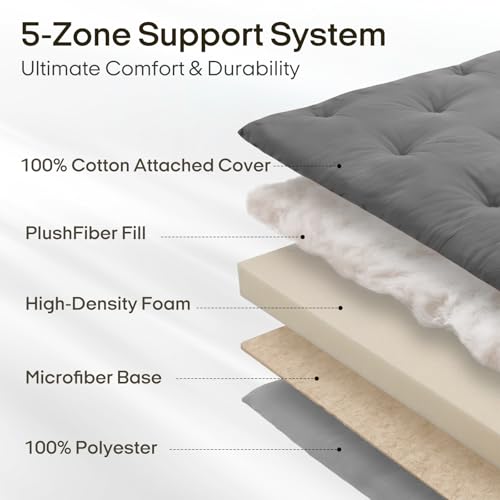 ZonLi Japanese Floor Mattress, 100% Cotton Cover Foldable Futon Mattress by ZonLi - Image 3