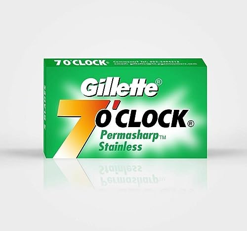 100 Oznaczki do brody Gillette 7 o' Zegar Permasharp