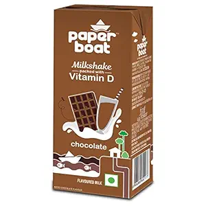 Chocolate Milkshake, Enriched with Vitamin D, No Added Preservatives and Colours (180 ml)