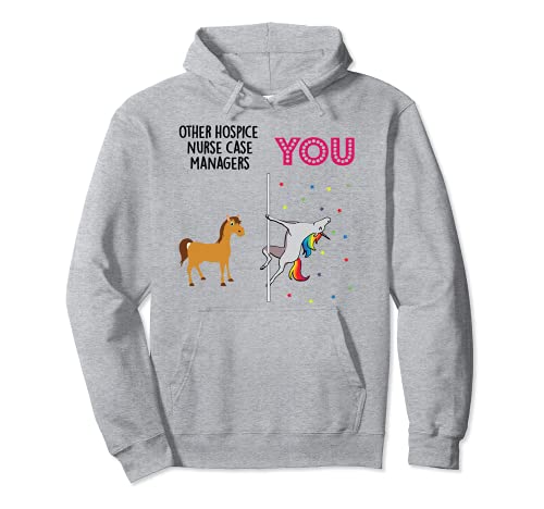 Hospice Nurse Case Manager Funny Unicorn Sudadera con Capucha
