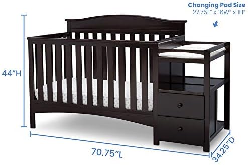 best cribs with changing table