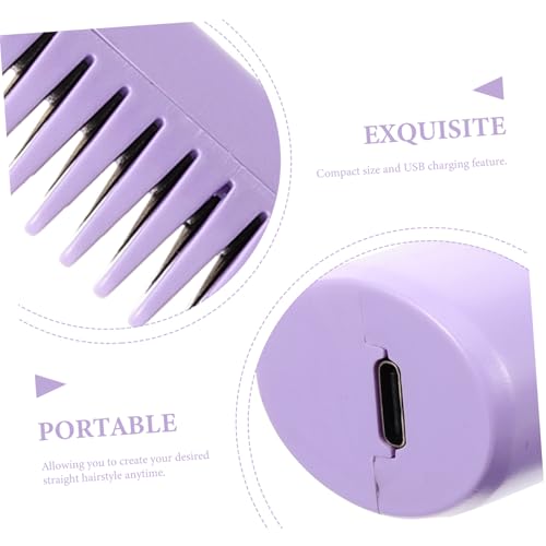 Peine alisador de cabello USB portátil recargable miniatura 7