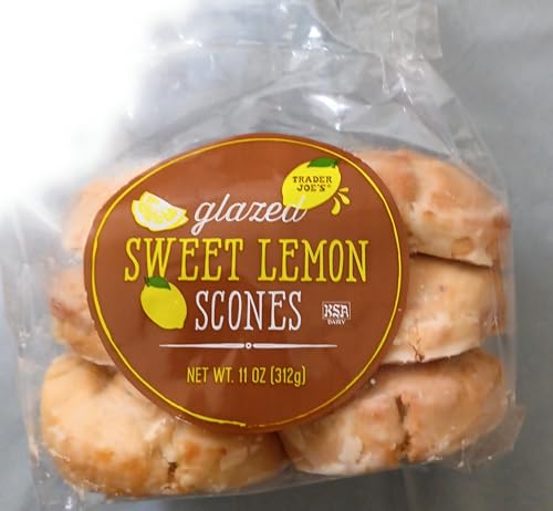 Trader Joe's Glazed Sweet Lemon Scones, 11 oz (312g)