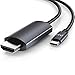 Produktbild CSL - USB C zu HDMI Kabel 4k 60Hz - 3m - HDTV 4K Kabel  USB Typ C zu HDMI 2.0 - kompatibel mit MacBook Pro 2020 2019 2018 2017, MacBook Air, iPad Pro, Surface Book 2, Galaxy S10 UVM - schwarz