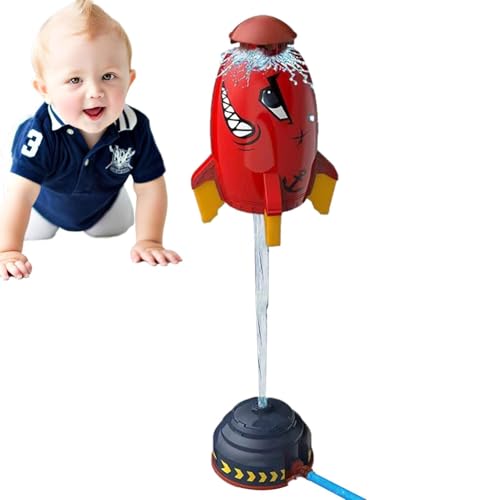 Miniatura 6 de Rocket Rocket Wassersprinkler Kinder Outdoor Rocket Water Sprinkler Mit Sprinklerköpfe Wasserspielzeug Garten,Wassersprinkler,Outdoor Wasserspielzeug Sprinkler