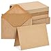 48-Pack Blank Greeting Cards - Plain Cardstock Folded Notecard, Standard Straight Corners, Envelopes Included for DIY Cards, Invitation, Birthday, Wedding, Brown, 4 x 6 Inches, Laser Printer Friendly