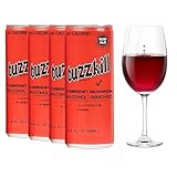 Buzzkill Wines - Non-Alcoholic Cabernet Sauvignon | Dealcoholized California Dry Red Wine, Gluten-Free, Alcohol-Free, Low Sugar, 45 Calories, Pack of 4, (8.4 fl. oz. each can) 33.8 FL Oz
