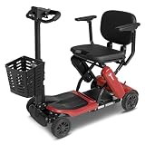 Aotedor Folding Mobility Scooter for Seniors, 1-Second Fold, Stable Lightweight Mobility Scooter, Easy to Carry, Fits Car Trunks, Safe & Comfortable, TSA/Cruise Travel Approved - Standard Range