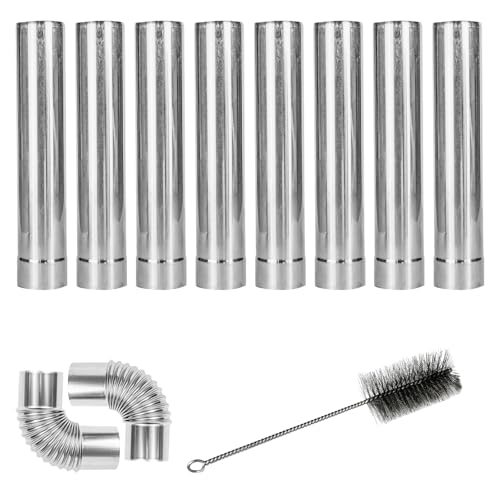 Hot Tent Stove Pipe Kit, Stainless Steel Flue Extension 8