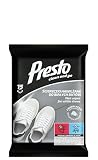 Presto Paños de limpieza de zapatos humedecidos blancos - (540 Piezas) Paños de limpieza - Para cuero, cuero sintético, lona, nailon, suela de goma - 540 Piezas