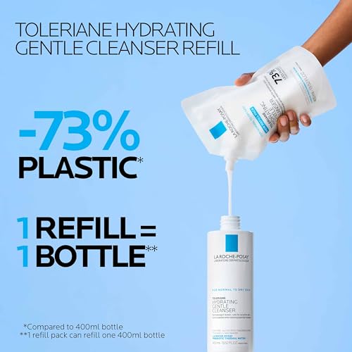 Image of La Roche-Posay Toleriane Hydrating Gentle Face Cleanser, Hydrating Facial Cleanser With Niacinamide + Ceramides, Daily Face Wash For Dry Skin To Normal Skin, Sensitive Skin Tested, Fragrance Free