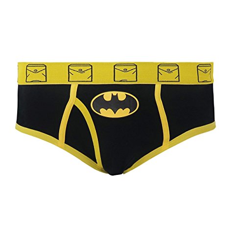 Superherostuff Batman Costume Logo Men's Underwear Briefs- Large (36-38) Black #TOP3