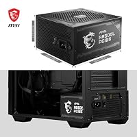 MSI MAG A850GL PCIE5 Netzteil, 850W, 80 Plus Gold, voll modular, ATX 3.0, unterstützt PCIe 5.0 GPU, 120mm FDB Lüfter mit dynamischen Kugellager, Full-Bridge LLC, Schwarze Flackkabel - 7 Jahre Garantie – Ansicht 6