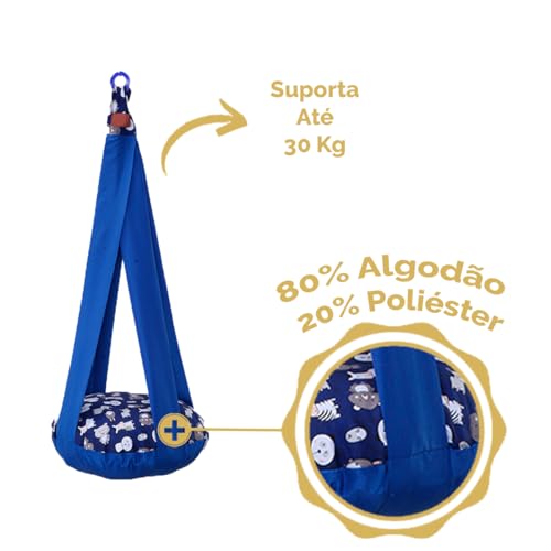 Cama Suspensa para Gatos Individual (Azul)