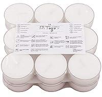Pritogo Maxi Teelichter (18 Stück) Kunststoffhülle Brenndauer: 7 Std. XXL Ø 5,8 * 2,2 cm Jumbo Teelichte Plastikschale unbeduftet