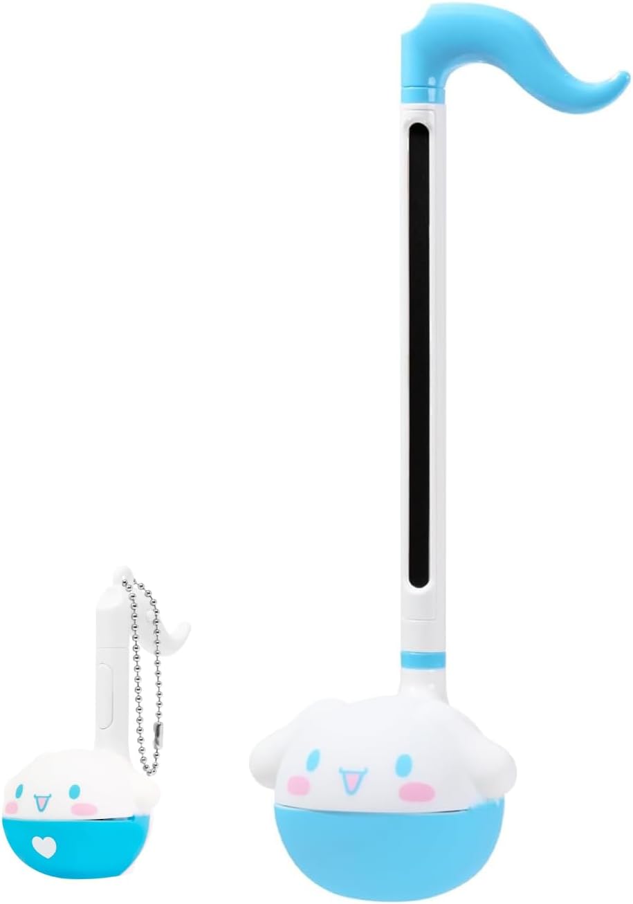 Otamatone Cinnamoroll Regular and Melody Size Bundle Offer Portable Music Instrument/Synthesizer from Japan by Maywa Denki [Limited Edition] [English Instructions]