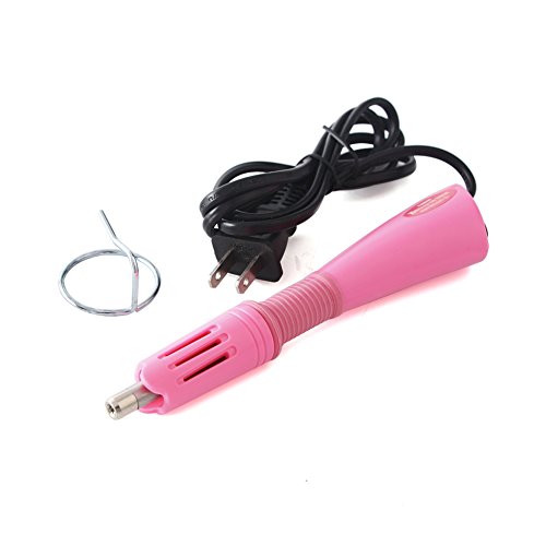 Hotfix Rhinestone Applicator 7 In 1 Professional Iron-On Hot Fix Wand Crystal Gem Rhinestone Heat-Fix Tool (Pink) #TOP6