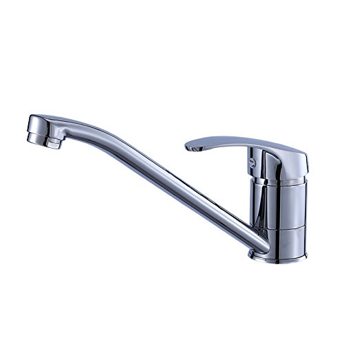 MWTSYSQ Faucet All Copper Kitchen Sink/Wash Basin Cold Hot Water Faucet Single Cold Water Faucet Zinc Alloy Without Water Pipe Horseshoe Nail,Full Copper Belt 60 Centimeter Inlet Pipe Horseshoe