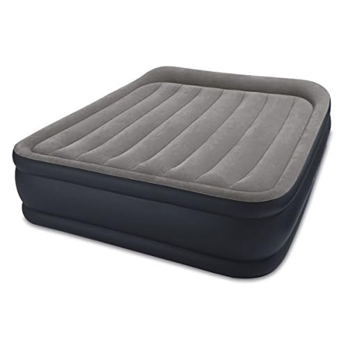 Intex Deluxe Pillow Rest Raised Luftbett - Queen - 152 x 203 x 42 cm - Mit eingebaute elektrische Pumpe