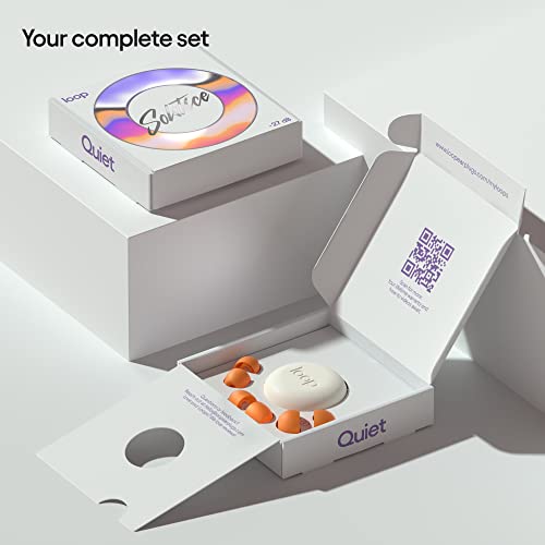 Loop Quiet Solstice Ear Plugs – Super Soft, Reusable Hearing Protection In Flexible Silicone For Sleep, Noise Sensitivity & Flights - 8 Ear Tips In Xs/S/M/L – 27Db Noise Cancelling - Amber #TOP3