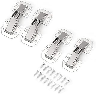 4 X Probrico Cabinet 90 Degree Full Overlay Hinges Kitchen Surface Mount Hinges Furniture Concealed Cupboard Door Hinge with Screws  Easy to Install