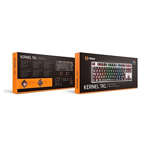 Miniatura 2 de Krom Teclado Gaming Kernel Tkl -Nxkromkrnltkl - Teclado Mecanico, Sin Teclado Numerico, Iluminacion Led Rgb, Silencioso, Layout Español