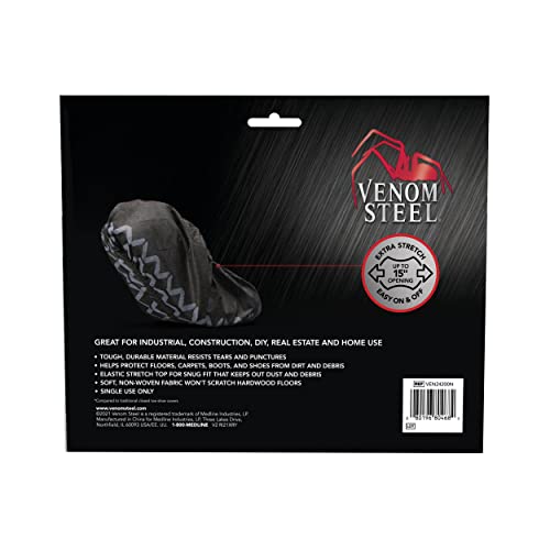 Venom Steel Boot and Shoe Covers, Tough, Easy On, Fits Over Boots, Improved Grip, Value Pack, 12 works Per Box - Image 2