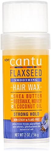 CANTU Flaxseed Smoothing Hair Wax with Shea butter beeswax, Honey & Coconut Oil (Strong Hold) 2oz 56 g (Pack of 1)