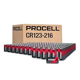 PROCELL High Power Lithium 123 3V Batteries, Long-Lasting 3-Volt Lithium Battery for Security Devices, Cameras, Motion Sensor, All-Purpose CR123 3V Batteries, 216-Count Bulk Pack