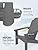 LUE BONA Matte HDPE Adirondack Chairs Set of 4 - Weather Resistant Seating with Cup Holder for Patio, Fire Pit, Deck & Cafe Patio, Dark Gray