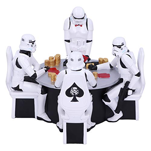 Nemesis Now The Original Stormtrooper Poker-Face-Gambling Figur, Harz, weiß, 18.3cm