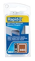 Rapid Tackerklammern Typ 980, 10mm Klammern, 864 Stk., Flachdrahtklammern für Swingline Hand- und Elektrotacker