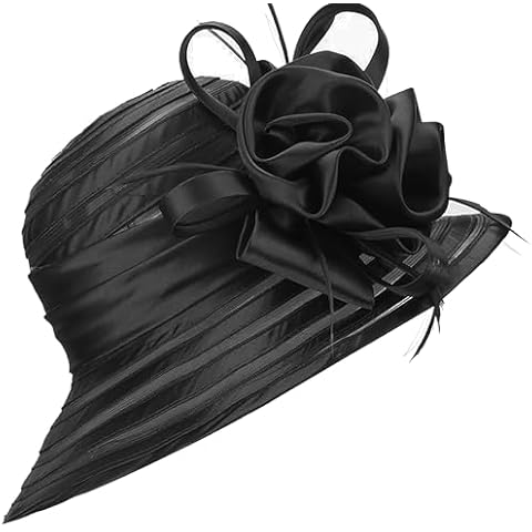 HilyBony Women's Organza Bucket Derby Hat Cover