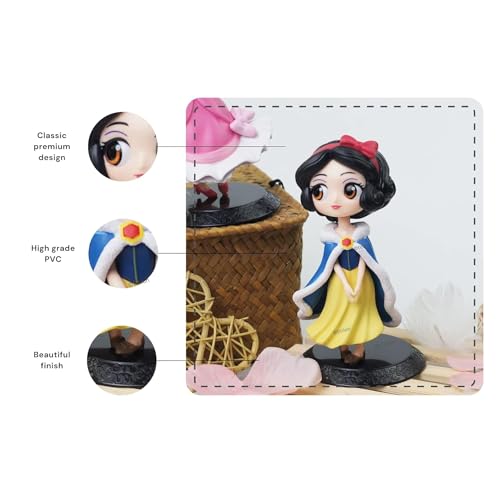 Image of Action Figure- Miniature Toy Figure Special Edition for Car Dashboard, Decoration, Cake, Office Desk & Study Table (Snow White Princess)